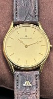 Auktion 347 / Los 2033 <br>flache Maurice Lacroix  Unisex Armbanduhr, Quartz, Lederband