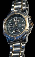 Auktion 348 / Los 2004 <br>HAU "Pulsar" Quartz Chronograph, Stahl/Gold, orig. Band, Y182-6A00, guter Zustand