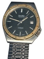 Auktion 348 / Los 2008 <br>HAU Zentra Quartz Cosmos, Metall-Zugband, Tragespuren