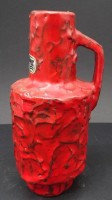 Auktion 348 / Los 9027 <br>Henkelvase "RRK", rot, H-20 cm