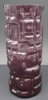 Auktion 348 / Los 10049 <br>lila Vase, H-24 cm, D-10 cm