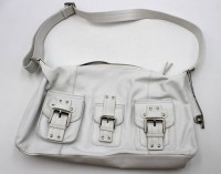 Auktion 348 / Los 13020 <br>Damenhandtasche, Picard, weiss, ca. 22 x 38cm, leichte Tragespuren