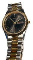 Auktion 348 / Los 2014 <br>Quartz HAU "Citizen", Stahl/Gold, orig. Band, Werk nicht überprüft