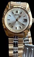 Auktion 348 / Los 2020 <br>Automatic DAU "Seiko" HI-Beat, Werk läuft, Stahl-Gold