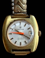 Auktion 348 / Los 2023 <br>Automatic DAU "Revue" 21 Jewels, Werk läuft, Double Zugband