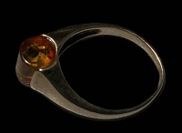 Auktion 348 / Los 1010 <br>Silberring-925- mit braunen Stein, RG 50, 2,6 gr.