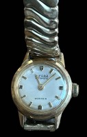 Auktion 348 / Los 2030 <br>DAU "Bifora" automatic, 24 Rubis, Werk läuft, Zugband
