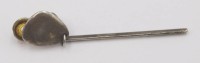 Auktion 348 / Los 1013 <br>einzelner Ohrclip, Sterling, Georg Jensen, No. 445, 3gr., L-6cm