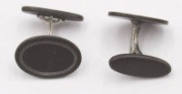 Auktion 348 / Los 1021 <br>Paar Manschettenknöpfe, wohl Georg Jensen, No. 5017, Sterling, 10,7gr., Kopf B-2cm