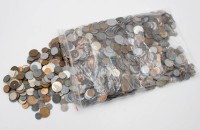 Auktion 348 / Los 6002 <br>gr. Konvolut div. Kleinmünzen, meist Skandinavien, unsortiert, 5,8Kg