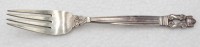 Auktion 348 / Los 11004 <br>Gabel, Georg Jensen, Sterling, Acorn, 42,2gr., verso Widmung von 1934, L-16,8cm