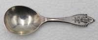 Auktion 348 / Los 11010 <br>Sahnelöffel, Georg Jensen, 830er Silber, 1923, verso Gravur, 23,6gr., L-11cm