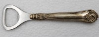 Auktion 348 / Los 11047 <br>Flaschenöffner, Silbergriff, Dänemark 1947, Graur von 1947, ungepflegt, L-14,8cm.