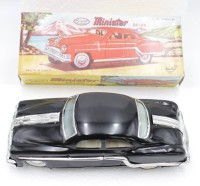 Auktion 348 / Los 12031 <br>Blechauto, Amar Toy, Minister Delux, Indien, Schwungradantrieb, H-7cm L-23cm