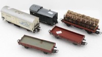 Auktion 348 / Los 12033 <br>5x div. Güterwaggons, H0, wohl meist Märklin