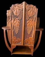 Auktion 357 / Los 14017 <br>grosser Jugendstil-Wandschrank, H-80 cm, B-60 cm