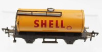 Auktion 348 / Los 12047 <br>Fleischmann-Tankwaggon, Shell, Blech, H0, älter, US Zone