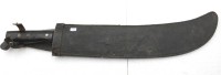 Auktion 348 / Los 16037 <br>Machete, Puma, älter, orig. Lederscheide, Altersspuren, L-54,5cm
