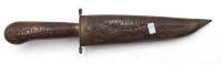 Auktion 348 / Los 16041 <br>Dolch, Indien, Holzgriff u. Scheide, beschnitzt, ca. L-29,5cm.