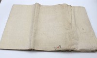 Auktion 348 / Los 7012 <br>Leinentuch, Stempel der Kriegsmarine, Alterspuren