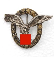 Auktion 348 / Los 7021 <br>Beobachterabzeichen, C.E.Junker Berlin, original???