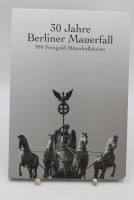 Auktion 371<br>Sammelsatz von 12 kl. M&uuml;nzen, 30 Jahre Mauerfall in Deutschland, 1/500 Unze, 2019, Tschad 3000 Francs CFA