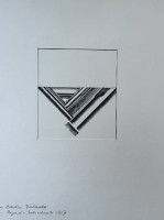Auktion 362<br>Hans Martin ERHARDT (1935-2015), 1967 "Tal" original Holzschnitt in PP, MG 11,5x10 cm