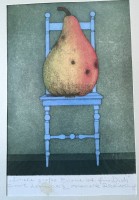 Auktion 362<br>Carl LAMBERTZ (1910-1996) "Stilleben" colorierte Radierung mit Widmung, MG ca. 19x15 cm, in PP