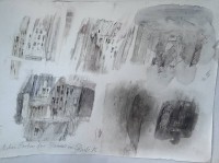 Auktion 362<br>Lithografie, bezeichnet "technische Proben für Hannes Henseleit von Pauli 1982" BG 24x34 cm