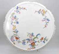 Auktion 349 / Los 8001 <br>Tortenplatte, Rosenthal um 1925, Art-Déco Blumen, D-34,5cm