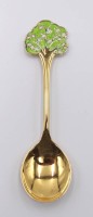 Auktion 349 / Los 11013 <br>Jahreslöffel 1989, Robbe &amp; Berking, 925er Silber vergoldet, 39,1gr., L-13,2cm