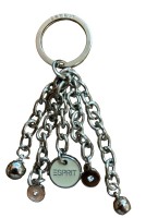 Auktion 371<br>5x "Esprit" Bettelb&auml;nder an Schl&uuml;sselring?, versilbert, L-ca. 11-12 cm