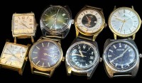 Auktion 349 / Los 2054 <br>8x mechan. HAU, div. Hersteller, 1x automatic, alle ohne Band, alle defekt