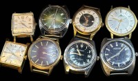 Auktion 371<br>8x mechan. HAU, div. Hersteller, 1x automatic, alle ohne Band, alle defekt