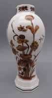 Auktion 350 / Los 9002 <br>Vase "Gallo" Goldmalerei, H-23 cm
