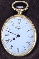 Auktion 350 / Los 2033 <br>Quartz Damen Umhängeuhr "Royal" in Kasten mit Garantierkarte von 1979