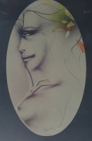 Auktion 362<br>Paul WUNDERLICH (1927-2010),gr. Farblithografie, Nr 136/1000, ger/Glas, RG 95x65 cm