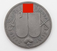 Auktion 358 / Los 7017 <br>Drittes Reich Bronzeguß-Med. o.J. mit dem patriotischen Aufruf von Felix Dahn, "Glaube - Liebe - Hoffe - Werde !, ca. D-3,5 cm