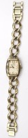 Auktion 351 / Los 2005 <br>Damen-Armbanduhr, Fossil, Quarzwerk, goldfarben, Tragespuren, 2,5 x 2cm