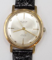 Auktion 351 / Los 2019 <br>Vintage Herren-Armbanduhr, Eldor Geneve, Handaufzug, Werk läuft, tragespuren, D-3,5cm
