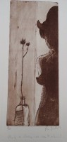 Auktion 351 / Los 5003 <br>unleserl. sign. Radierung, 1977, betitelt "She`s a lady-or isn`t she?, Nr. 9/50, BG 39x26 cm