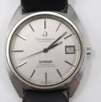 Auktion 351 / Los 2047 <br>OMEGA-Constellation, Automatic-Werk läuft, Alters-u. Tragespuren, D-3,3cm