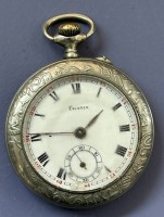 Auktion 357 / Los 2041 <br>kl.  mechan. HTU "Urania", D-4,2 cm, Werk läuft, Ziffernblatt mit Abplatzer