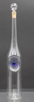 Auktion 351 / Los 10012 <br>Kunstglas-Karaffe, dünnes Glas, ca. H-33,5cm
