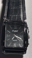 Auktion 366<br>Quartz HAU "E`clipse" mit Aufnahme-Abspiel Funktion?, neuwertig in Karton mit Beschreibung, Lederband