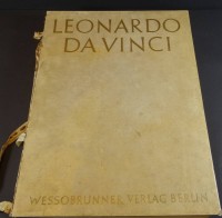 Grossbildband "Leonardo da Vinci" um 1935 (Vorwort von Hermann Göring), Folio (41x32 cm) 6,1 kg, ca. 520 Seiten,  Buchrücken fehlt, ansonsten gut