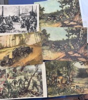 Auktion 351 / Los 7039 <br>9x div. Künstlerpostkarten mit militärischen Motiven