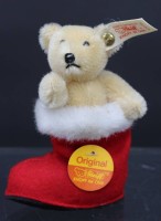 Auktion 351 / Los 12024 <br>kl. Steiffteddy in Nikolausschuh , Komplett Nr-670138 limitiert 655/5000