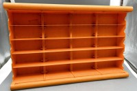 Auktion 369 / Los 15020 <br>Vintage Tresenregal "Krone" Zigaretten, orange, Kunststoff, 70-er Jahre, 38x60x12 cm