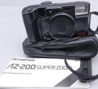 Auktion 368<br>Olympus AZ -200 super Zoom Multi AF Olympus Lens 38-80mm Analog in orig. Tasche